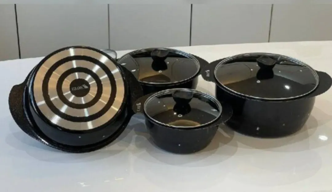 سرویس ۸ پارچه فورج دسته پروانه ای طرح چدن